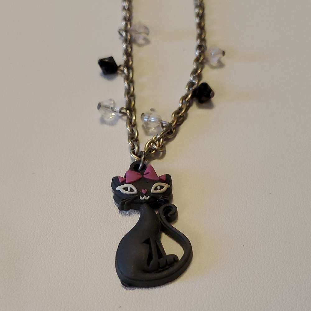 Charming Black Cat Necklace